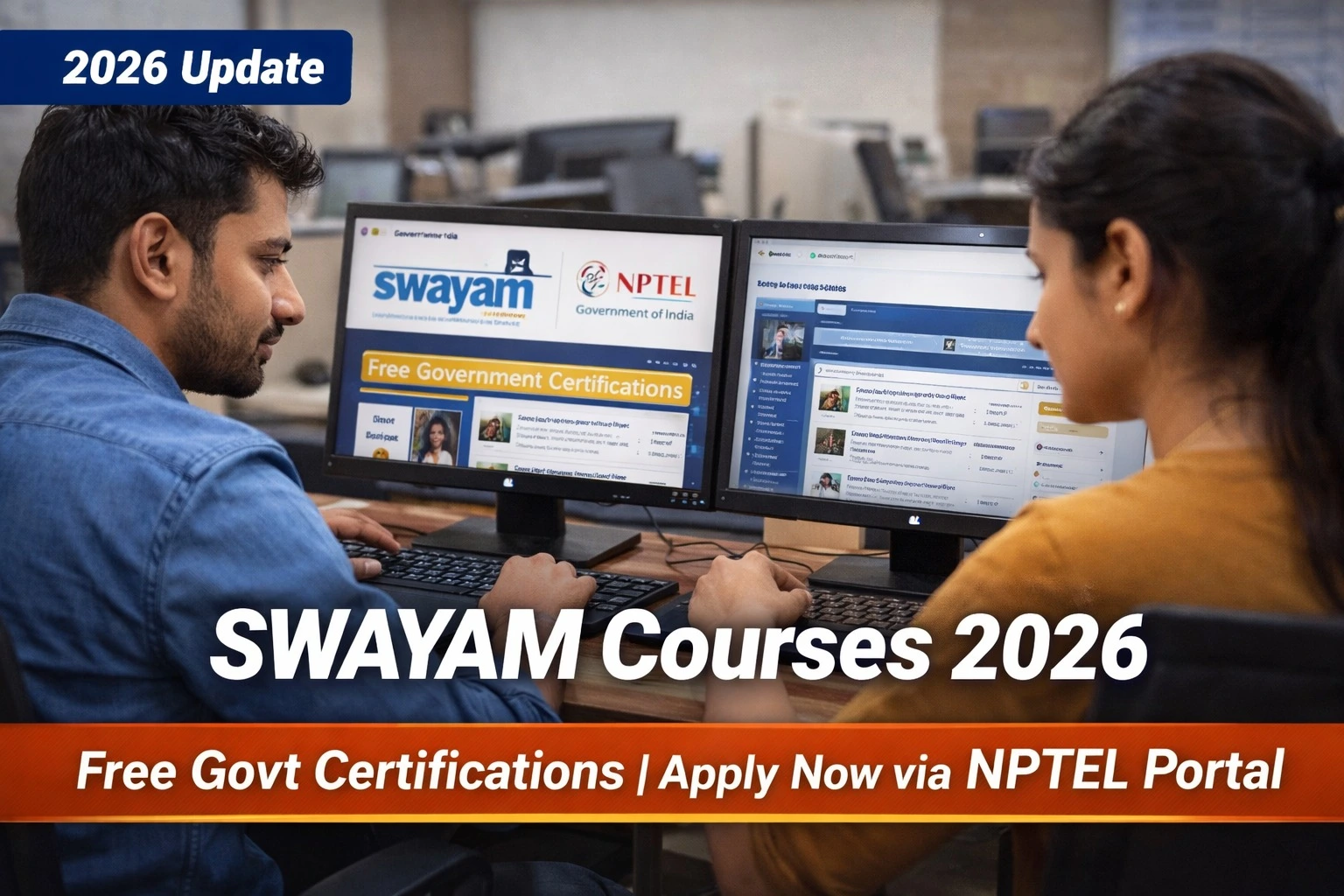 SWAYAM Courses 2026: Free Govt Certifications | Apply Now via NPTEL Portal