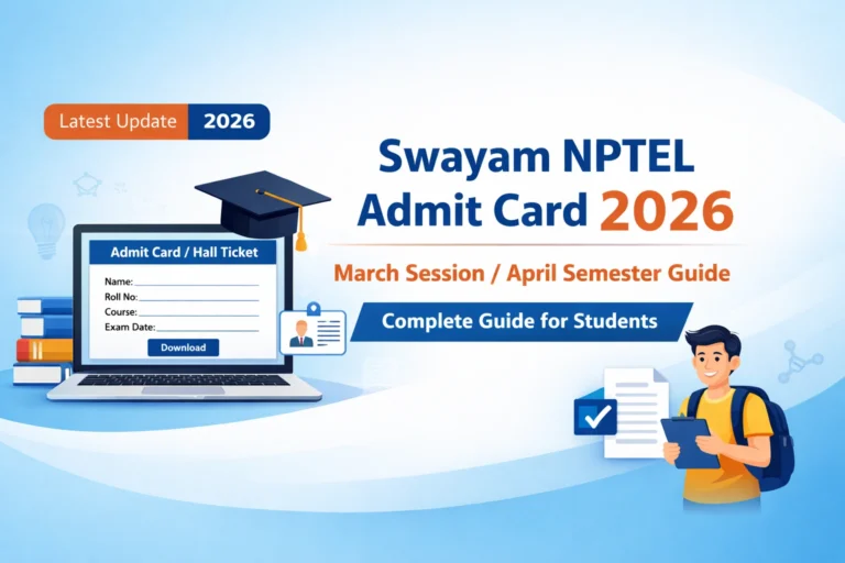 Swayam NPTEL Admit Card