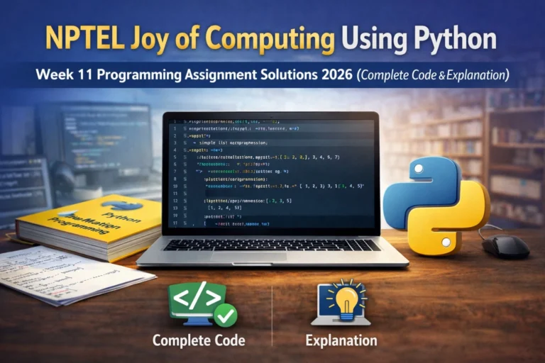NPTEL Joy of Computing Using Python