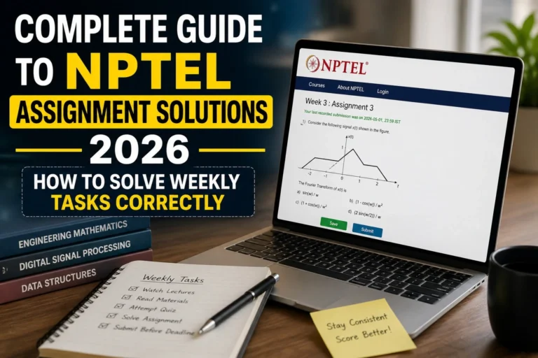 NPTEL Assignment Solutions 2026
