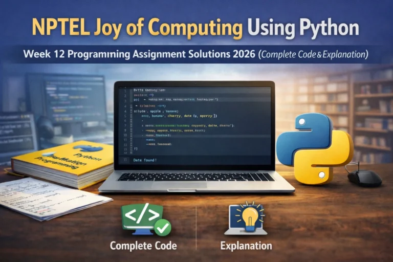 Python Week 12 Programming Assignment Solutions