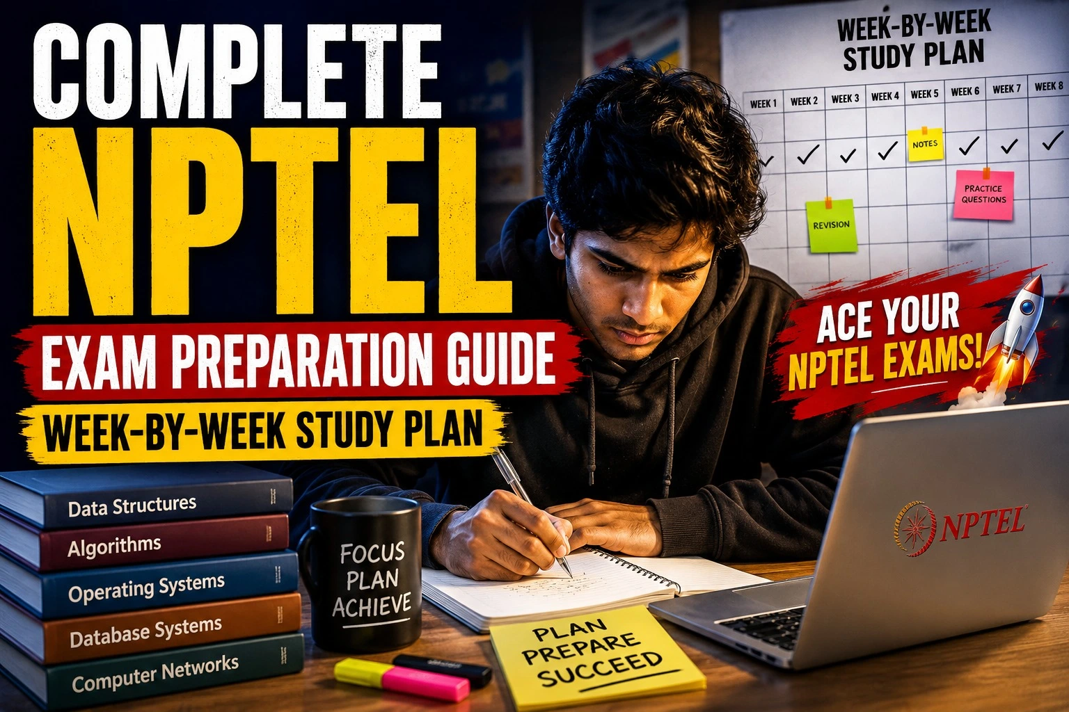 Complete NPTEL Exam Preparation Guide: Week-by-Week Study Plan
