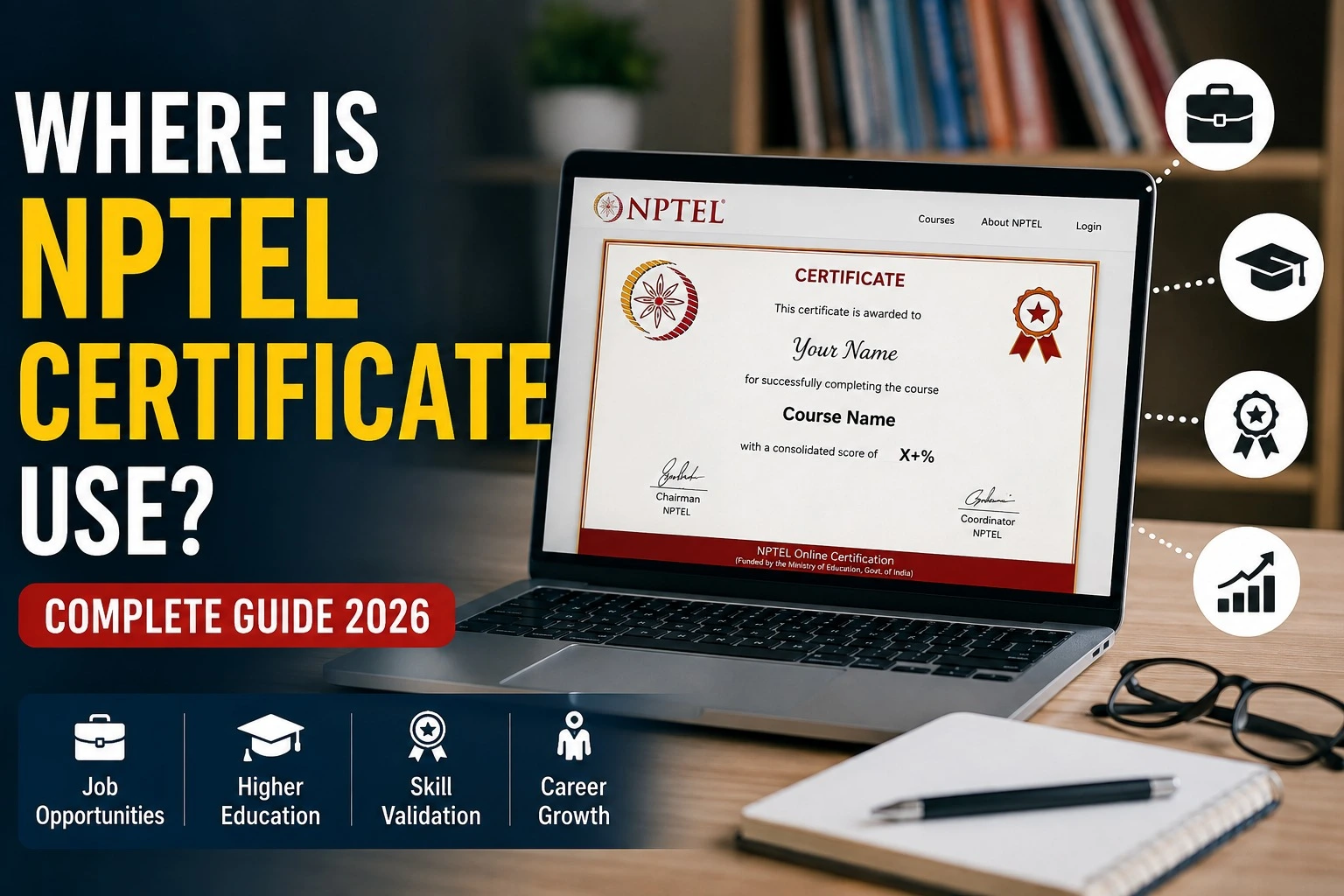 Where Is NPTEL Certificate Use
